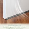 Unique Bargains Aluminum Alloy H-Shape Holder PP Bristle Rust-resistant Door Sweep 1 Pc - 3 of 3