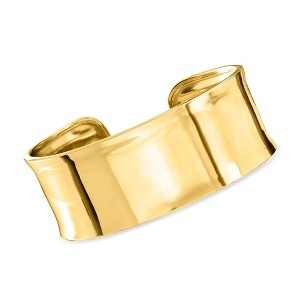 Ross-Simons Italian 18kt Gold Over Sterling Polished Cuff Bracelet - 1 of 4