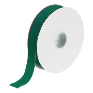Unique Bargains Soft Single Face Spool Silky Velvet Ribbon for Bouquets DIY Crafts - 1 of 3