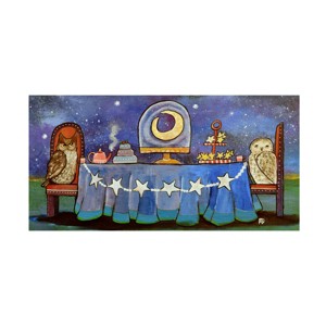 Trademark Fine Art - Andrea Doss Moonlight Tea Party 1 Canvas Art - 1 of 4