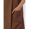 cheibear Women's Towel Wrap Dress Robe Sleeveless Bathrobe with Strap for Gym Shower Spa - 4 of 4