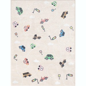 Well Woven Car Playmat Apollo Kids Collection Area Rug - 1 of 2