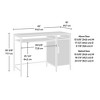 NicBex Compact Design Computer Desk Sleek Minimalist Style Gaming Desk with Hidden Flip-Down Keyboard Tray for Office, Study - 2 of 4