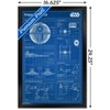 Trends International Star Wars: Saga - Imperial Blueprint Framed Wall Poster Prints - image 3 of 4