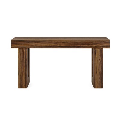 Lirago, Rustic Wooden Sofa Table & Entryway Table, Made of Engineered Wood, 13.77"D x 63"W x 33.46"H, Rustic Brown
