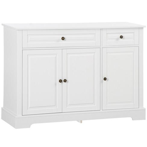 Homcom Aparador Buffet De Cocina 100x33x8 Blanco