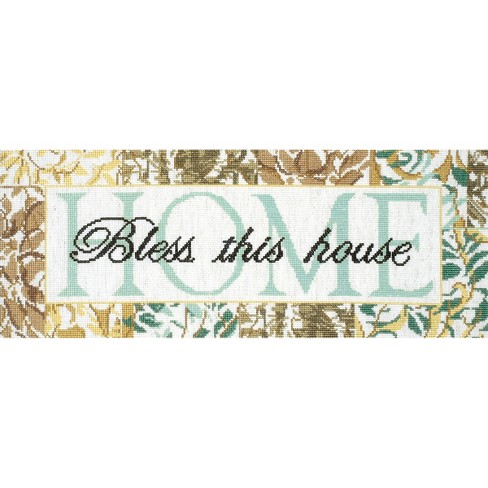 Design Works Counted Cross Stitch Kit 7x18-bless This House (14 Count) :  Target