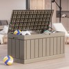 LACOO 82 Gal. Outdoor Storage Resin Deck Box - 4 of 4