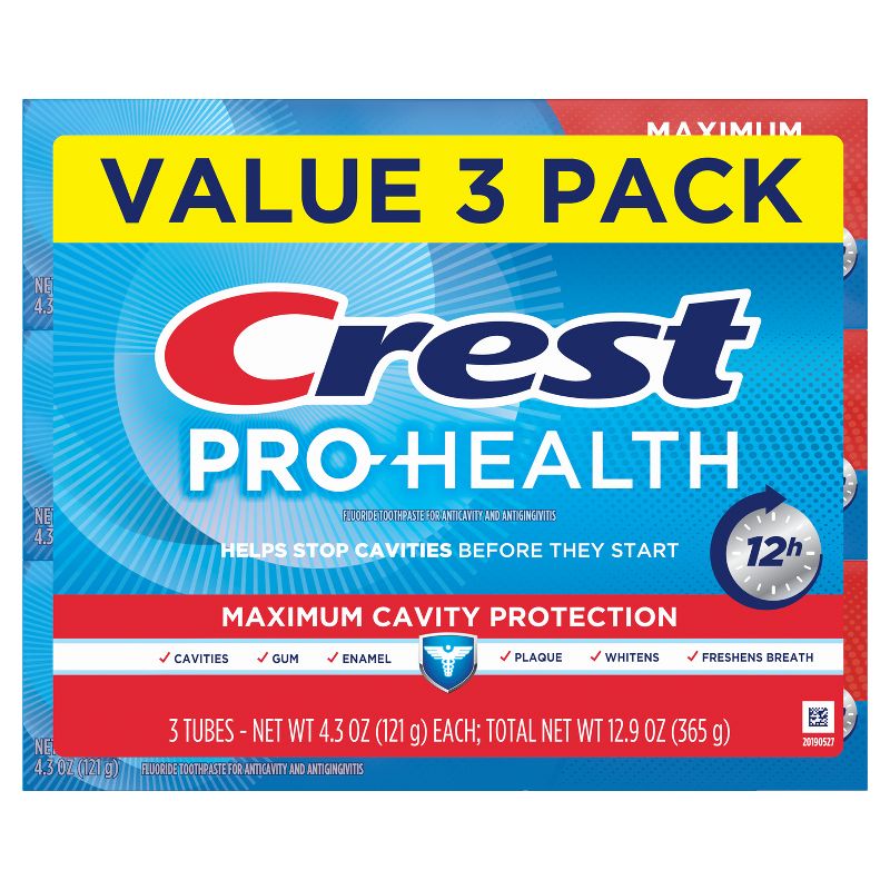Crest Pro-Health Maximum Cavity Protection Toothpaste - 4.3oz/3pk, 2 of 9