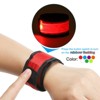 Unique Bargains Personal Reflectors for Wrist Ankle Night Run Cycling Safety LED Bracelet 4 Pcs L - 4 of 4
