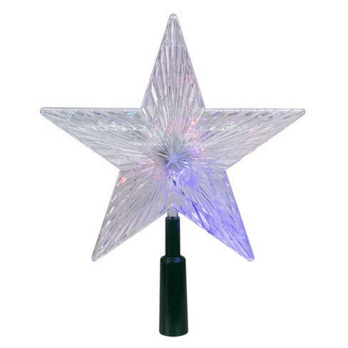 christmas tree lighted star topper