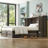 AMERLIFE Farmhouse Murphy Bed with Storage & Charging Station - 3 of 3