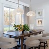 LLHZSY Modern Milk Glass Pendant Ceiling Light Fixtures for Island Light Dining Room-W16" - 4 of 4