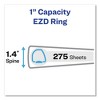 Avery Durable Non-View Binder with DuraHinge and EZD Rings, 3 Rings, 1" Capacity, 11 x 8.5, Black, (8302) - image 2 of 4