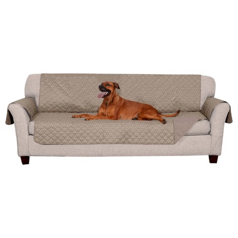 U-NICE HOME Large Sofa Cover Reversible Couch Cover for Dogs with Elastic  Straps