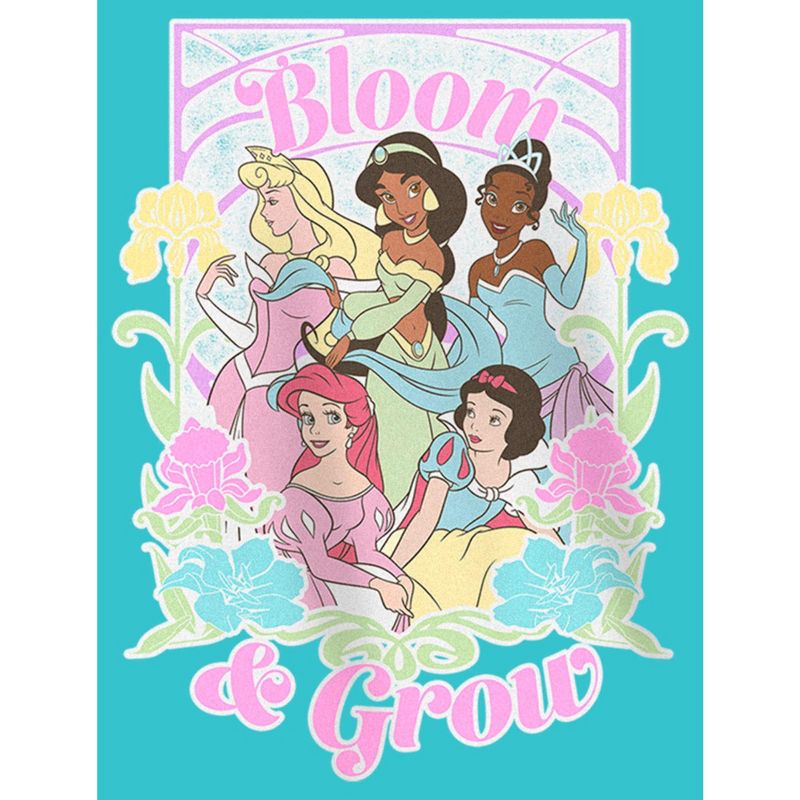 Girl's Disney Bloom and Grow Pastels T-Shirt, 2 of 5