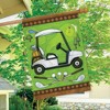 Golf Spring House Flag Cart Clubs Sports 28" x 40" Briarwood Lane - 4 of 4