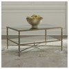 Signature Design by Ashley Cloverty Traditional Glass Coffee Table with Mirrored Top and Storage Shelf - Aged Gold Metal Frame - 2 of 4
