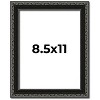 PosterPalooza | Photo Size Antique Black Picture Frame - UV Acrylic, Foam Board Backing, Hanging Hardware - 2 of 4