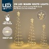 Joyfy 3 Packs Christmas Spiral Tree Yard Light Outdoor Decoration, 220 LED Lights with Stakes for Xmas Party Indoor Outdoor Garden Holiday Decoration - 2 of 4