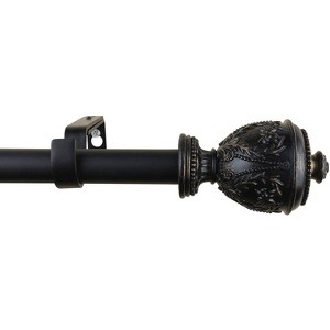 Urbanest 1-inch Diameter Grecian Urn Adjustable Single Drapery Curtain Rod - 1 of 3