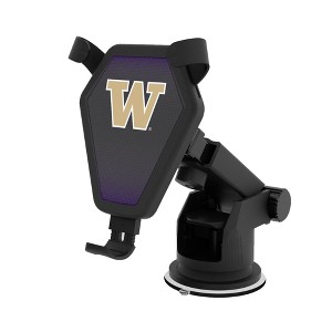 Keyscaper University of Washington Huskies Linen 10-Watt Wireless Car Charger - 1 of 4