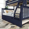 Plank+Beam Twin over Full Bunk Bed with Storage Trundle for Adults/Kids - image 3 of 4