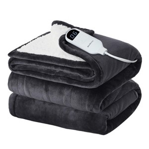 Bedsure Heated Blanket - Fast Heating Electric Blanket Soft Flannel Heated Throw Warm Gifts for Family - 1 of 4