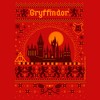 Boy's Harry Potter Gryffindor Ugly Christmas Sweater Print T-Shirt - 2 of 4