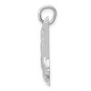 Black Bow Jewelry 14k White Gold Polished Wolf Charm or Pendant - 2 of 4