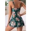 Eomenie One Piece Swimdress Swimsuits for Women Tummy Control Swim Dresses Skirt Bathing Suit - 3 of 3