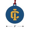 Ithaca College Secondary Logo Aluminum Holiday Christmas Tree Ornament - 3 of 4