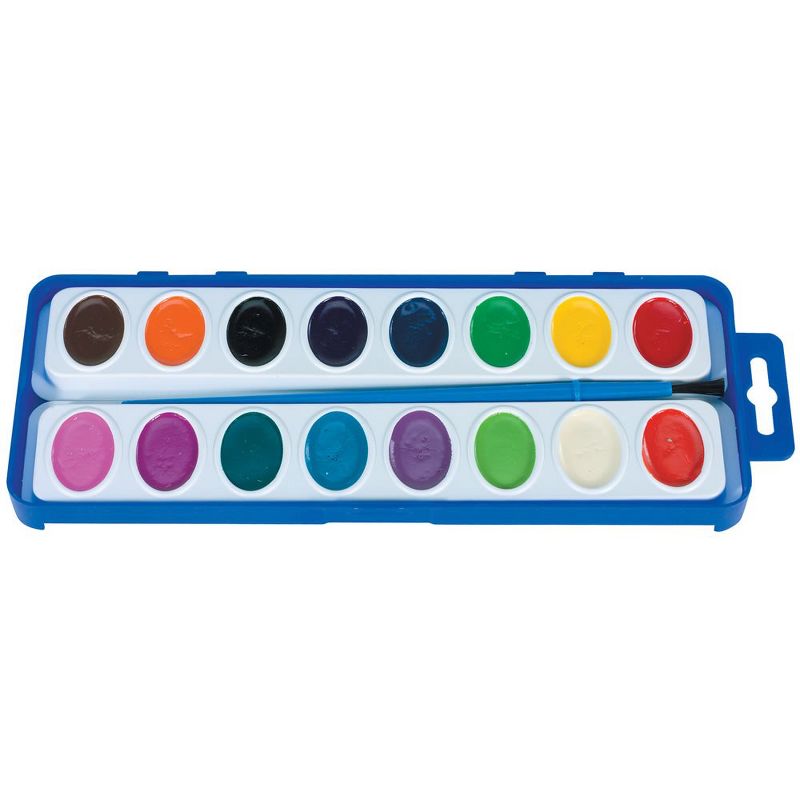 Sargent Art 16 Color Washable Watercolor Paint Trays  - 12 Trays, 1 of 2