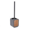 Evideco French Home Goods Toilet Brush and Holder Rubber and Wood - 2 of 4