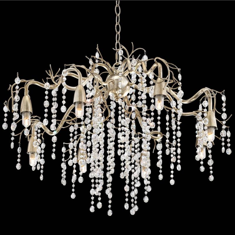 Possini Euro Design Branches Champagne Silver Chandelier 31" Wide Modern Clear Crystal 8-Light Fixture for Dining Room House Kitchen Island Entryway, 5 of 9