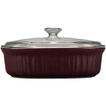 CorningWare French Colors 2.5qt Oval Ceramic Baking Dish - Cabernet