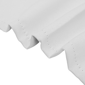 Unique Bargains Blackout Curtains Short Window Curtains Thermal Curtain 51.97"L x 18.11"W White - 1 of 4