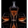 The Wine Savant Clear Diamond Decanter for Wine & Whiskey Set Includes 2 Clear Whiskey Diamond Glasses, Stylish & Beautiful Home Decor - 750 ml - 3 of 4