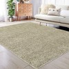Solid Shaggy Rug Modern Indoor Carpet Fluffy Plush Rug Shag Area Rug Home Decor, 4'x6' Taupe - 2 of 4