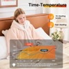 Inhand Wearable Heated Throw Blanket Shawl - 50"x60" Flannel Electric Robe Blanket Hoodie for Winter 5-Position Timer 10 Heating Levels - 3 of 4