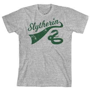 Harry Potter Slytherin Mascot Youth Athletic Heather T-shirt - 1 of 1
