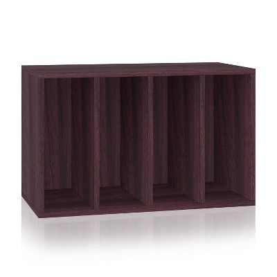 Way Basics Large Eco Stackable Purse Organizer Espresso