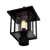 CWI Lighting Crawford 1 Light Black Outdoor Lantern Head - 3 of 4