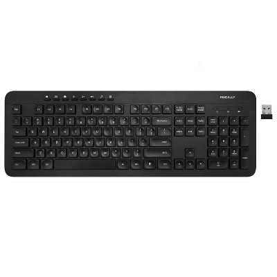 Macally RF Wireless Ergonomic 104 Key Computer Keyboard