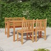vidaXL Garden Dining Set Teak Fine Sanded Hardwood Medium - 2 of 4