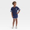 Girls' Short Sleeve French Terry Sporty T-Shirt - Cat & Jack™ - 4 of 4