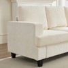 Mjkone 82" Chenille Fabric Width Sectional Sofa Couch,Cloud Sleeper Comfy Upholstered 3-Seater Couch - 3 of 4