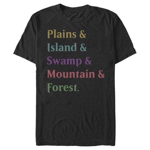 Men's Magic: The Gathering Land Card Names T-Shirt - image 1 of 4