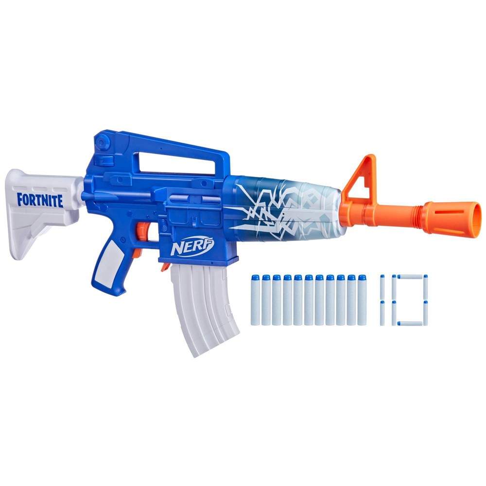 nerf fortnite blue shock dart blaster