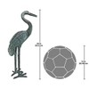 Design Toscano Medium Bronze Crane: Curved Neck - 4 of 4